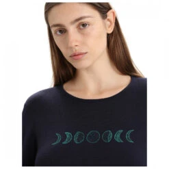 Icebreaker Women's 200 Oasis L/S Crewe Moon Phase - Merinounterwäsche -WinterSport Günstiges Geschäft icebreaker womens 200 oasis l s crewe moon phase merinounterwaesche detail 5