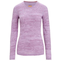 Icebreaker Women's 200 Oasis L/S Crewe Ski Tracks - Merinounterwäsche