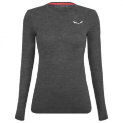 SALEWA Women's Zebru Fresh AMR L/S Tee - Merinounterwäsche -WinterSport Günstiges Geschäft salewa womens zebru fresh amr l s tee merinounterwaesche 1