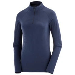 Salomon Women's Essential Seamless Halfzip Base - Kunstfaserunterwäsche -WinterSport Günstiges Geschäft salomon womens essential seamless halfzip base kunstfaserunterwaesche 1