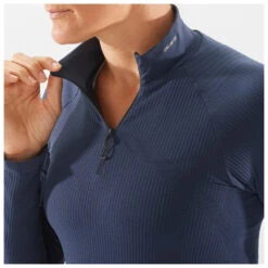 Salomon Women's Essential Seamless Halfzip Base - Kunstfaserunterwäsche -WinterSport Günstiges Geschäft salomon womens essential seamless halfzip base kunstfaserunterwaesche detail 5