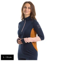 Stoic Women's MerinoMesh150 BensjonSt. II L/S Half Zip - Merinounterwäsche -WinterSport Günstiges Geschäft stoic womens merinomesh150 bensjonst ii l s half zip merinounterwaesche detail 10